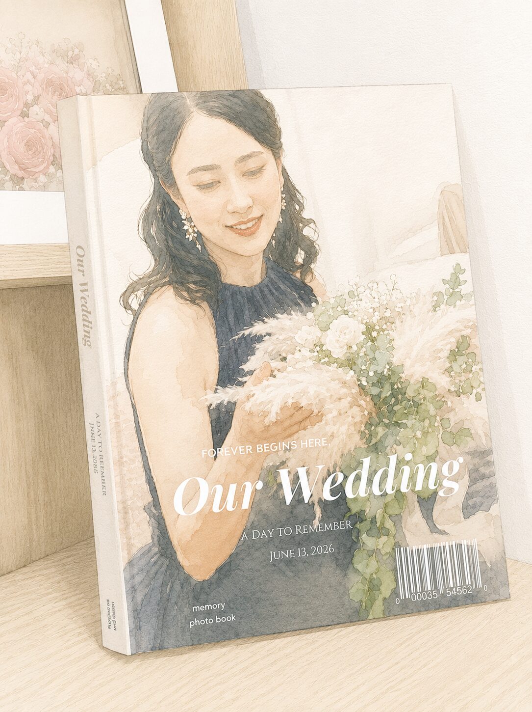 花嫁が表紙のフォトブック