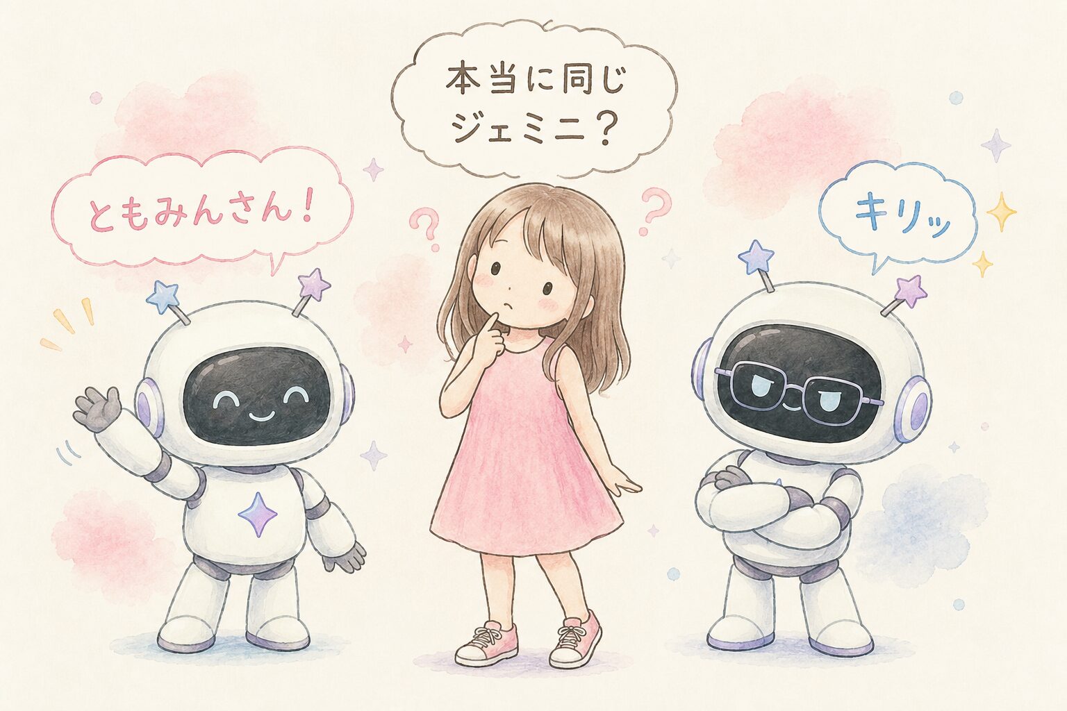 スマホのジェミニがそっけないので「本当に同じAI？」とPCで問い詰めた話