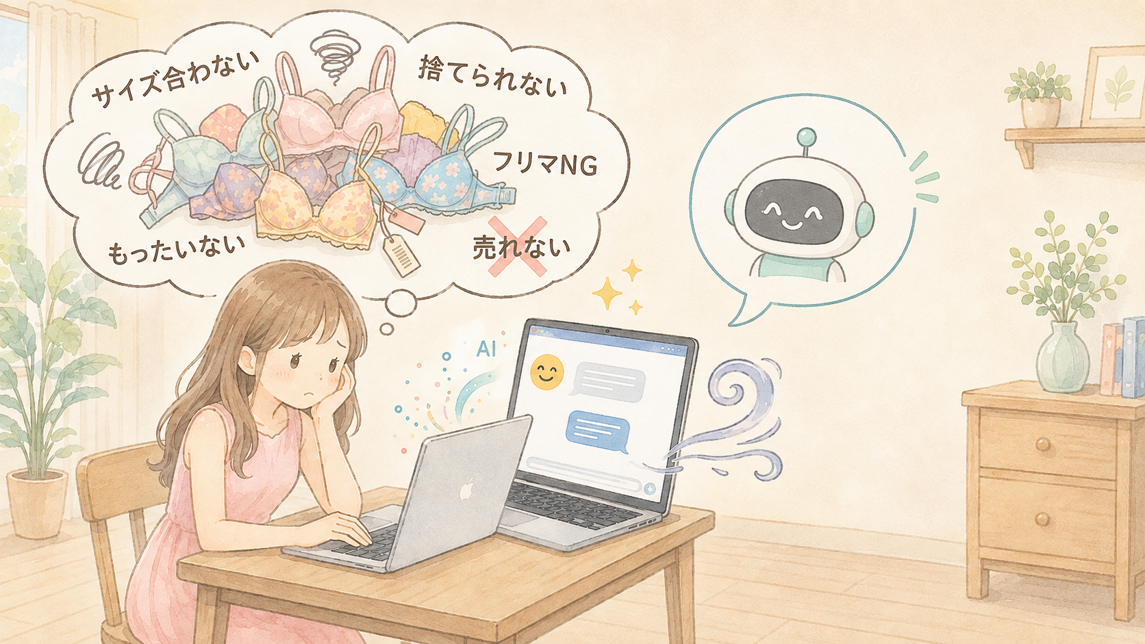 【断捨離】フリマでは売れない「ブラ難民」をAIに相談したら解決した話