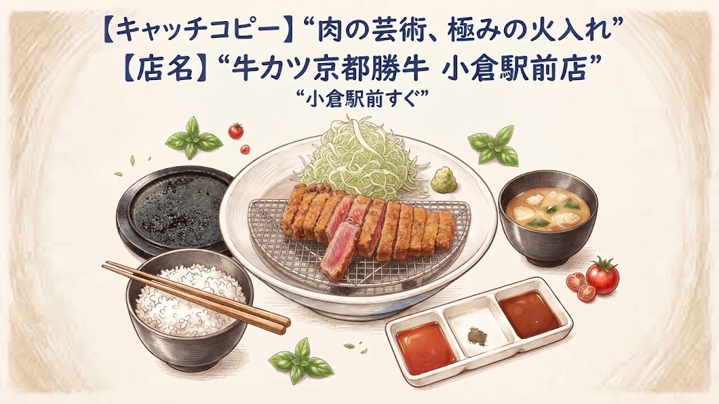 【ジェミニの迷画】今度は牛カツが出た!……けど、バジルとトマトが配置され器の底に網が敷かれていてやっぱりどこかおかしい京都勝牛のイメージ画像
