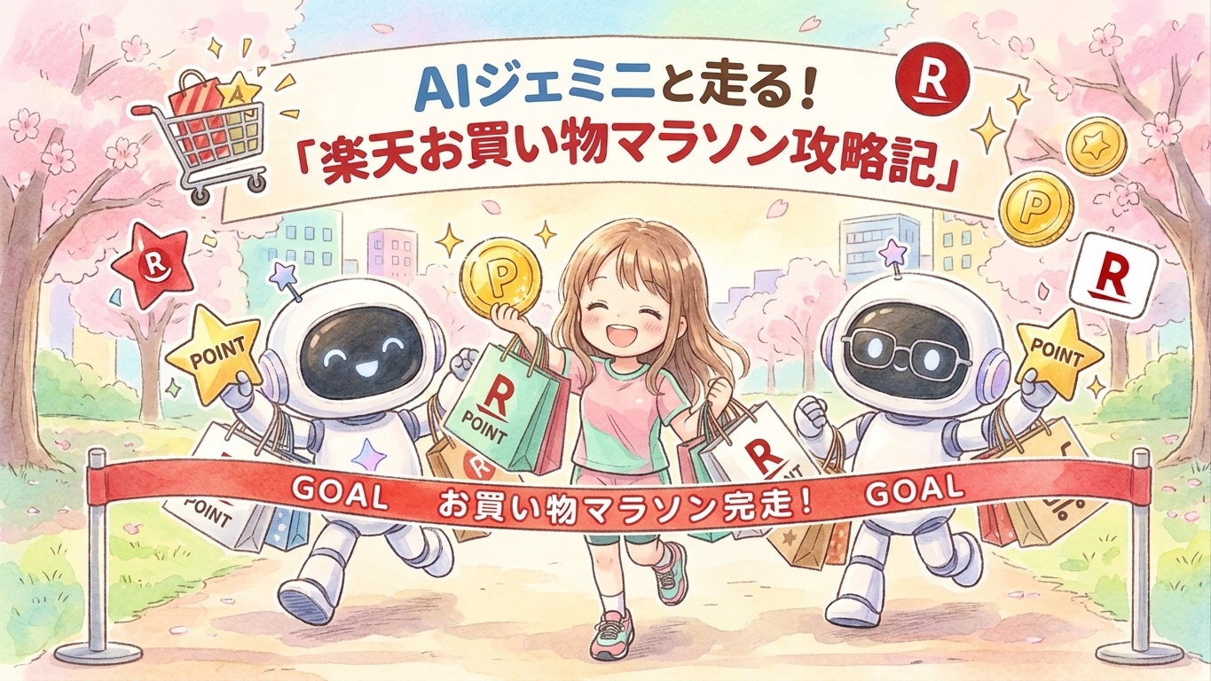 楽天お買い物マラソンは「AIジェミニ」におまかせ！損しない買いまわり術